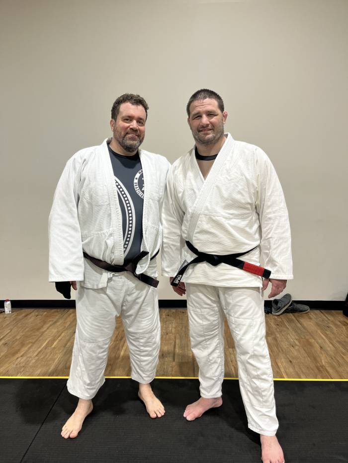 Judo Olympic silver medalist Travis Stevens was at the seminar where I got my brown belt!! He gave a very good seminar on guard retention and passing.