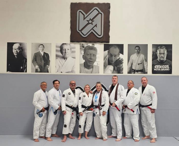 Hydra BJJ Black Belt Professors with Professor Jay and Professor Lisa Pages.