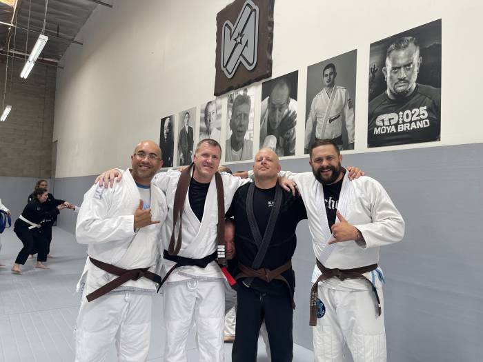 With my Hydra training partners after Black Belt promotion.
