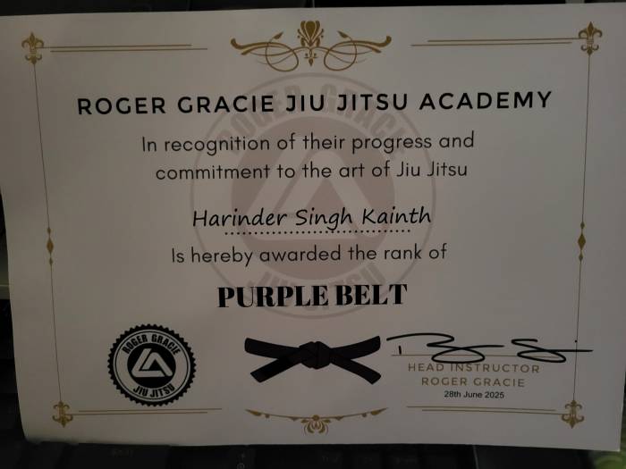 Purple belt · June 28, 2025 · Promoted by Bruno Zancaner