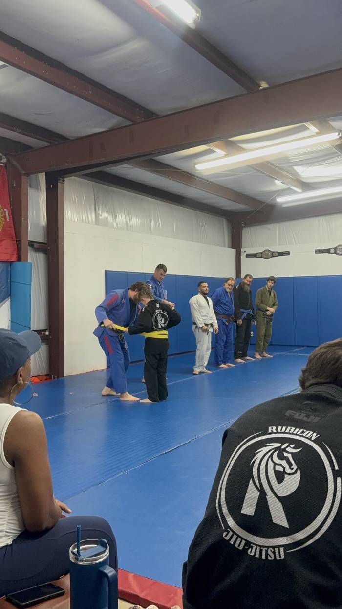 Yellow belt · July 2, 2025 · Promoted by Josh Bowlin