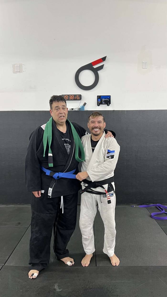 Blue belt · July 3, 2025 · Promoted by Omar French