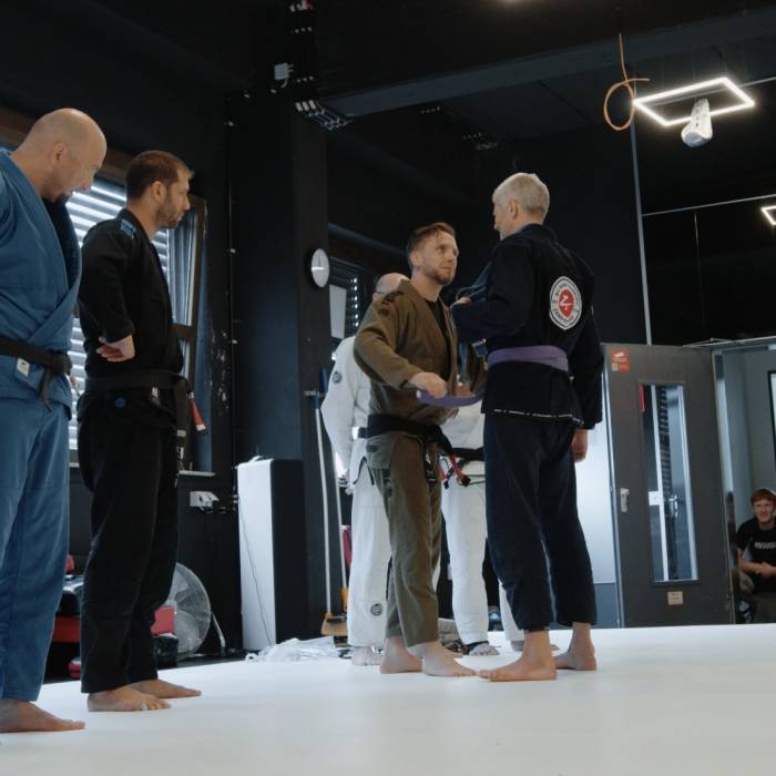 Purple belt · July 5, 2025 · Promoted by Zanshin Dojo Black Belt Consortium