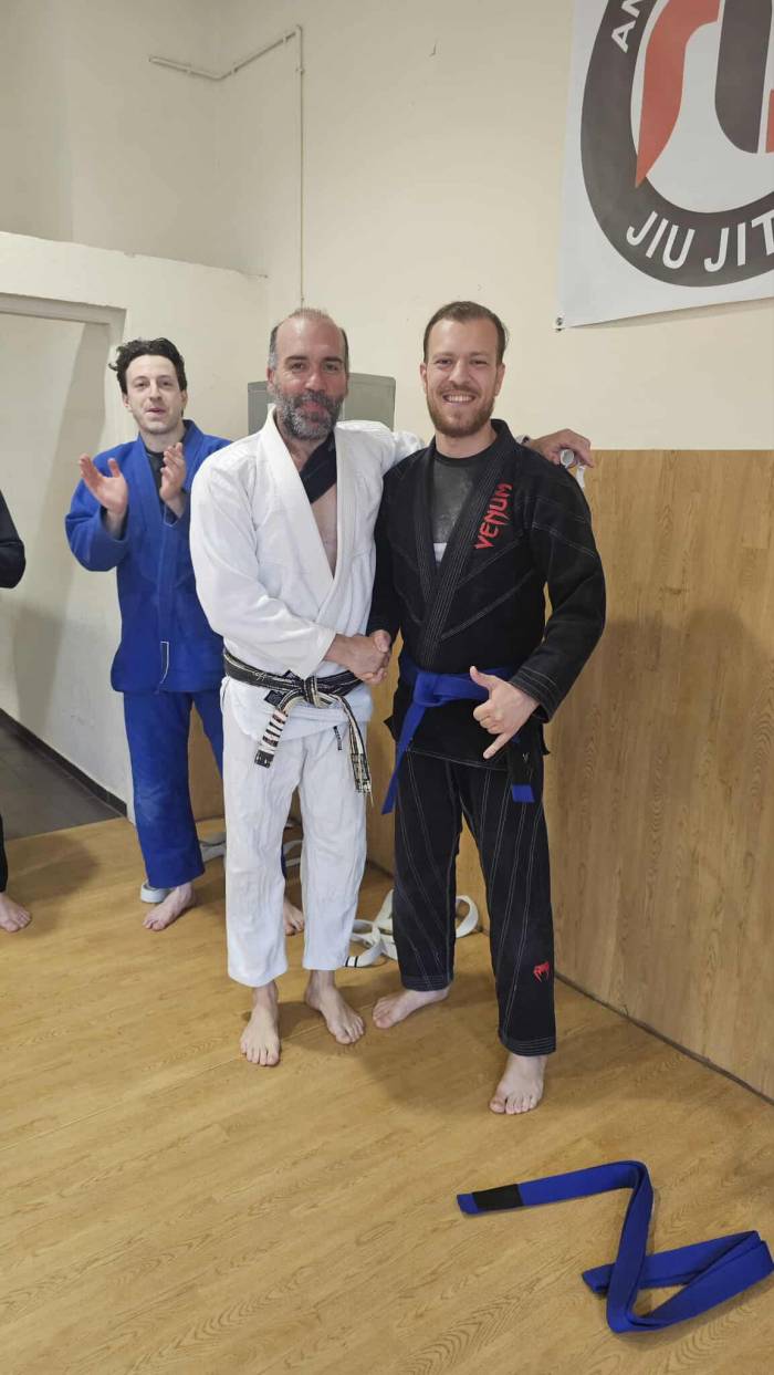 Blue belt · July 5, 2025 · Promoted by Nikos Gougoulas