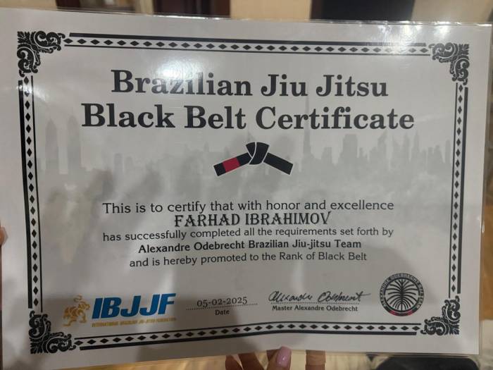 Black belt · February 15, 2025 · Promoted by Alexandre Odebrecht