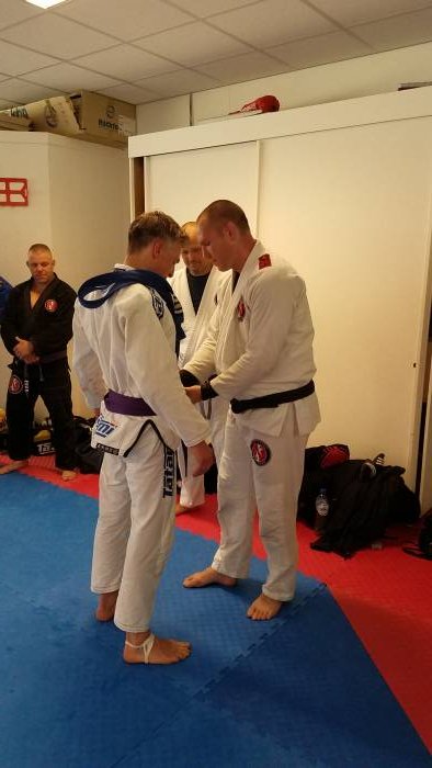 Purple belt · June 23, 2018 · Promoted by Hans Stringer