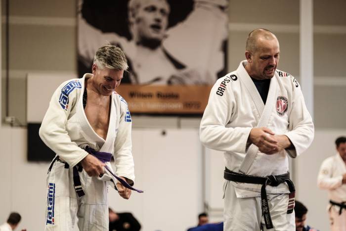 Purple belt · June 23, 2018 · Promoted by Hans Stringer