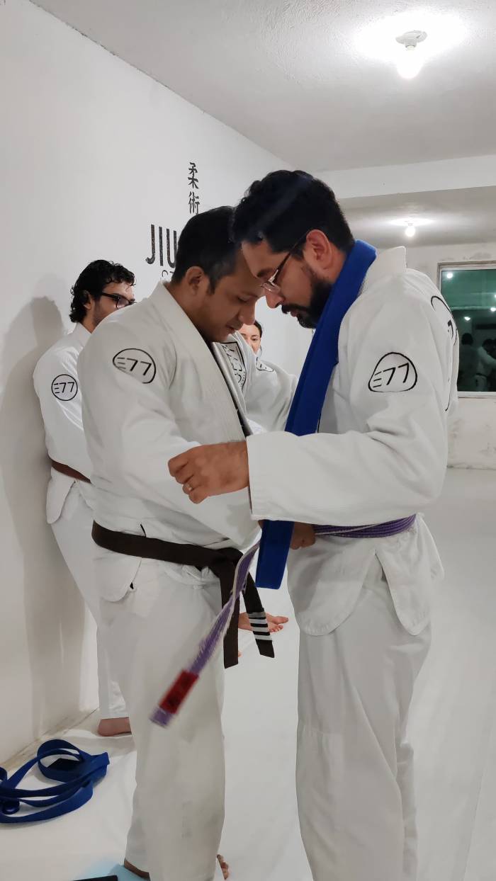 Purple belt · July 18, 2025 · Promoted by Elias Salas