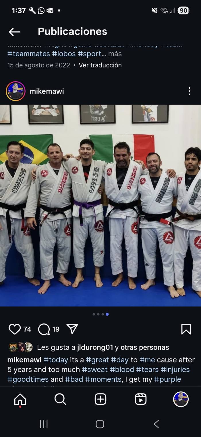 Purple belt · August 12, 2022 · Promoted by Tyler Bossard