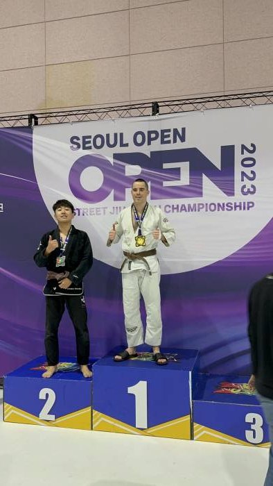 1st in the Nov 12th, 2023 Seoul Open Adult 76KG Brown Belt Division