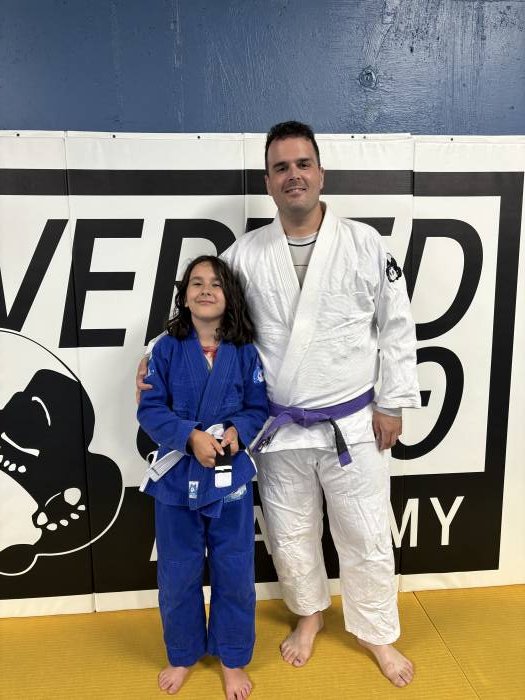 Amelia’s first stripe. So proud of her and proud to be one of her coaches.