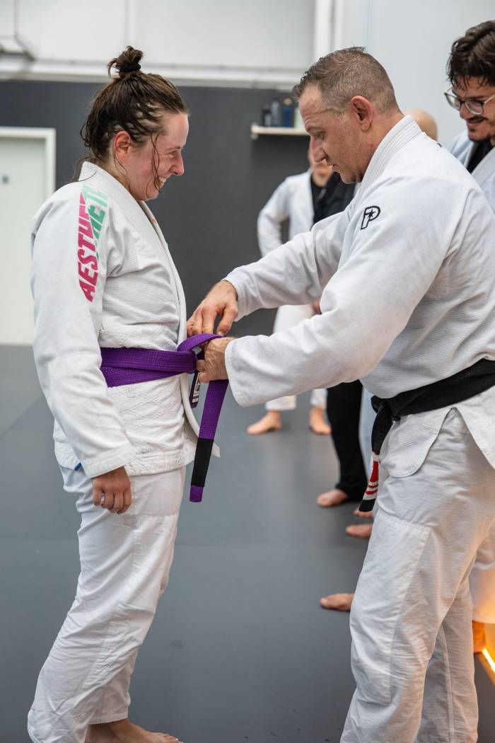 Purple belt · July 26, 2025 · Promoted by Diogo Fregonese