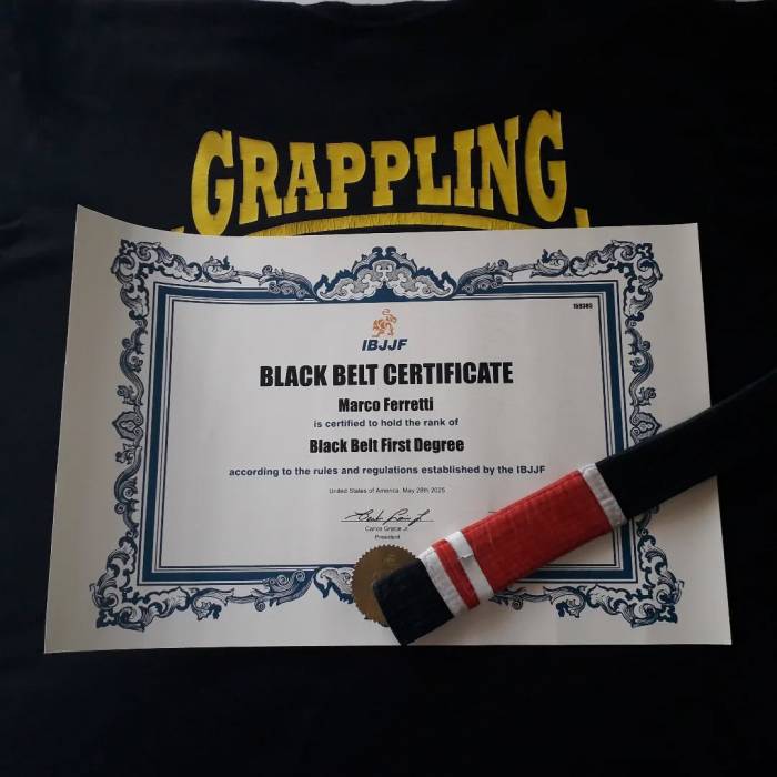 Black belt 1st degree · May 21, 2025 · Promotion by time served