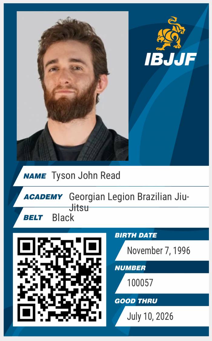 Latest IBJJF card