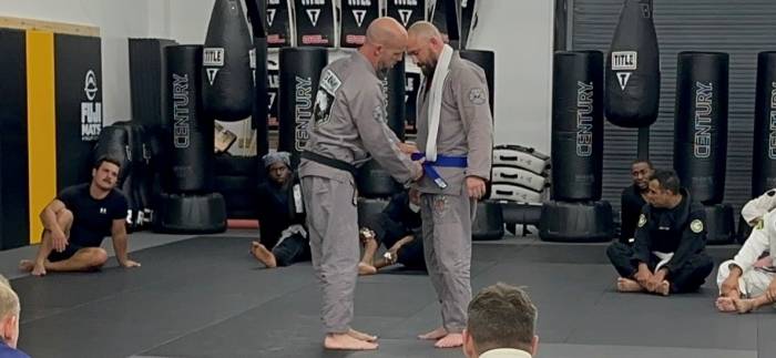 Blue belt · July 22, 2025 · Promoted by Michael Bateman