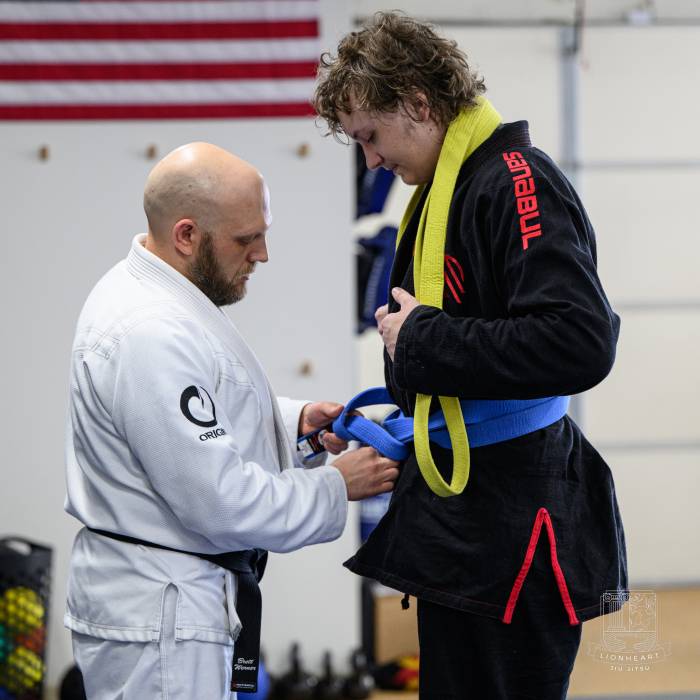 Blue belt · April 12, 2025 · Promoted by Brett Werner