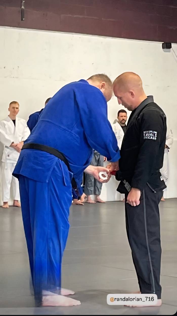 Black belt 1st degree · August 6, 2025 · Promoted by Geoff Balme