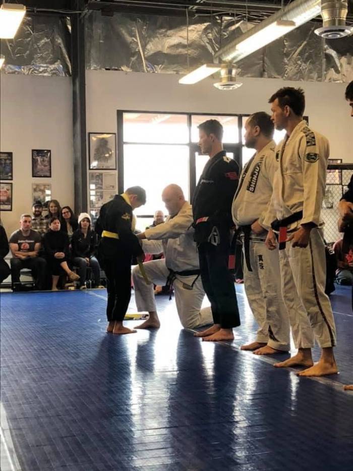 Yellow belt · April 13, 2019 · Promoted by Hans Thompson