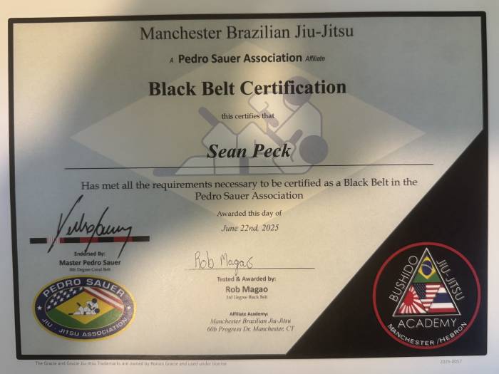 Black belt · December 22, 2025 · Promoted by Rob Magao