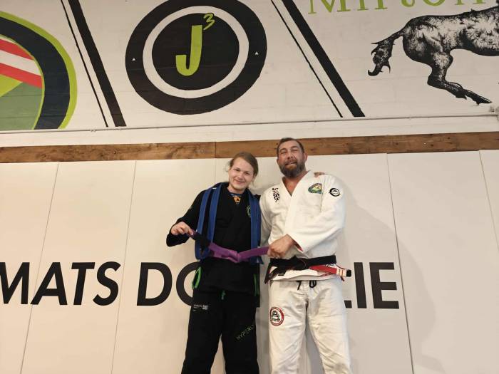 Purple belt · August 13, 2025 · Promoted by Jamie Williams