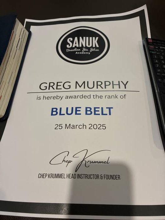 Blue belt · March 25, 2025 · Promoted by Chep Krummel