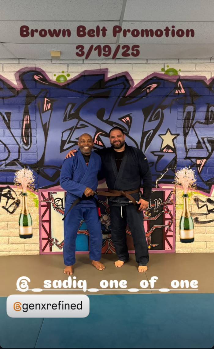 Brown belt · March 19, 2025 · Promoted by Sadiq Daniels