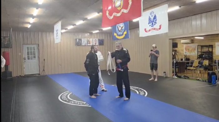 Blue belt · August 24, 2025 · Promoted by "Papa" John Gorman