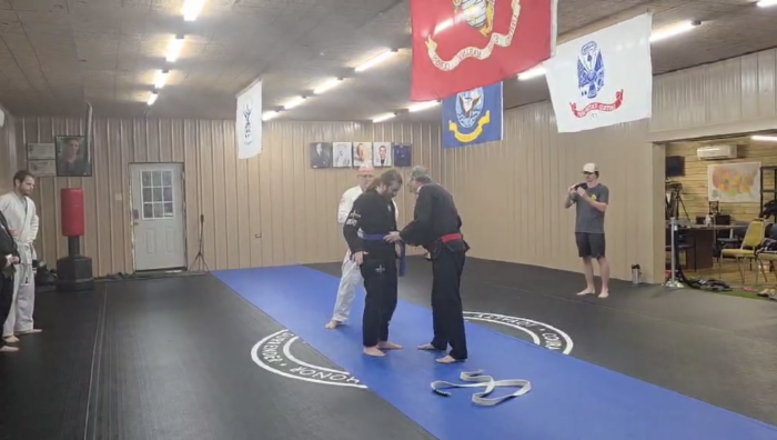 Blue belt · August 24, 2025 · Promoted by "Papa" John Gorman