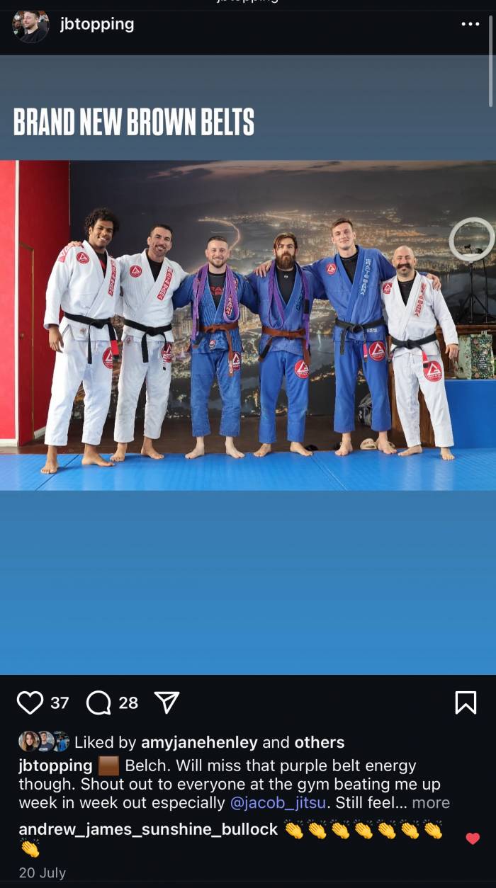 Brown belt · July 19, 2025 · Promoted by Braulio Estima
