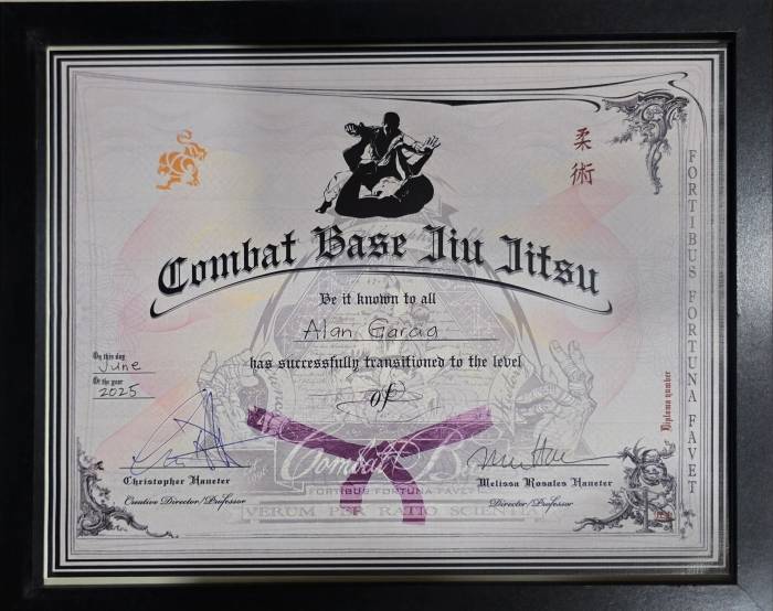 Purple belt · June 1, 2025 · Promoted by Chris Haueter
