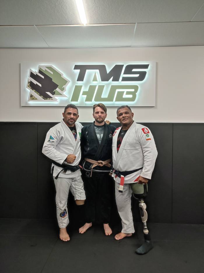 With Mario Silva and Elcirley Luz Silva
