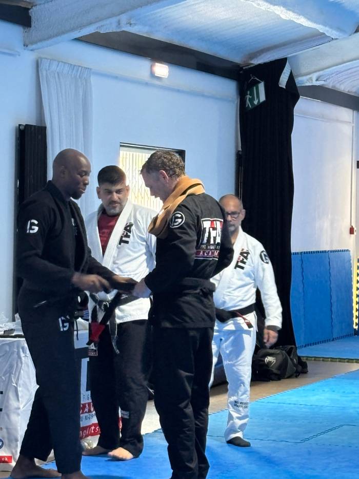 Black belt · September 6, 2025 · Promoted by Jude Samuel - inglorious grapplers