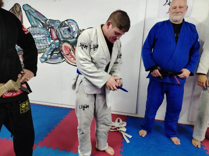 Blue belt · August 28, 2025 · Promoted by Jakobus Du Plessis Vosloo