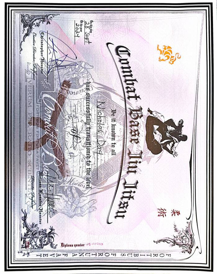 Brown belt · September 28, 2024 · Promoted by Christopher Haueter