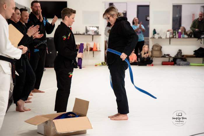Purple belt · January 14, 2025 · Promoted by Lakyn Bendle