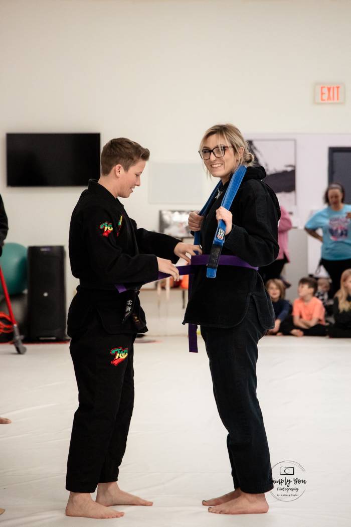 Purple belt · January 14, 2025 · Promoted by Lakyn Bendle
