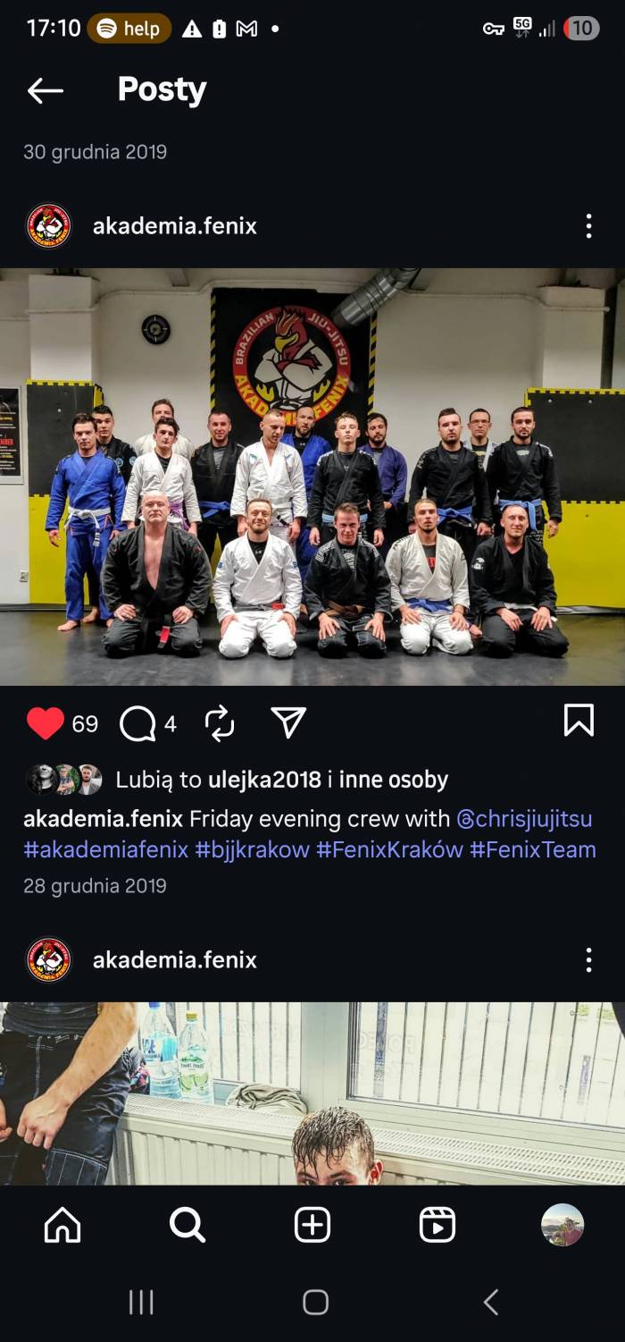 Here still as  brown belt in 2019, third from the right bottom row.