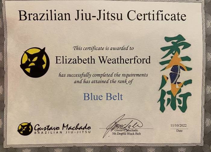 Blue belt · November 24, 2022 · Promoted by Gustavo Machado BJJ