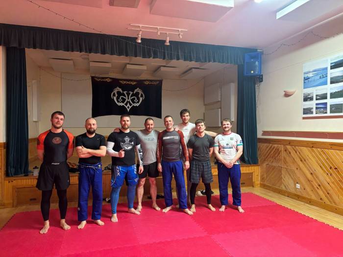 Training session in Shetland with a visiting police officer self defence instructor.