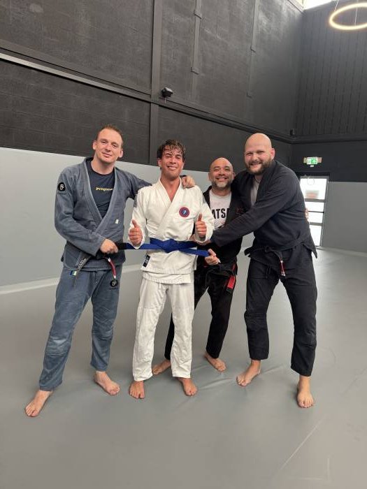 Blue belt · September 27, 2025 · Promoted by Jeroen Tanis