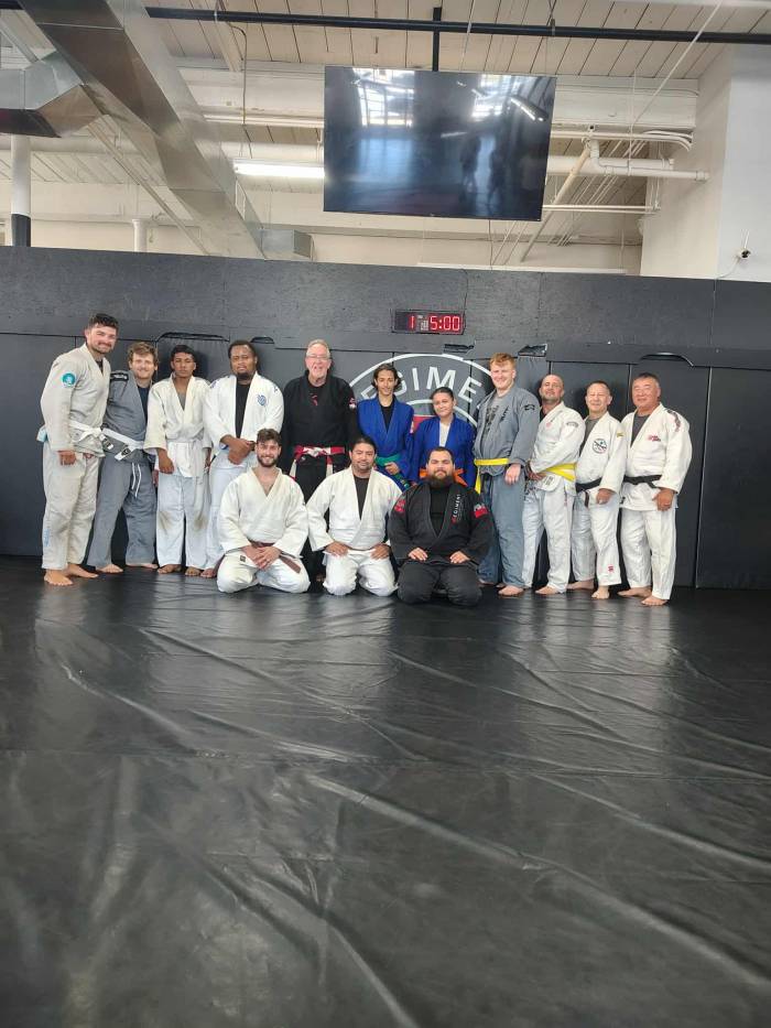 Judo class with my current Judo coach and an affiliate school.