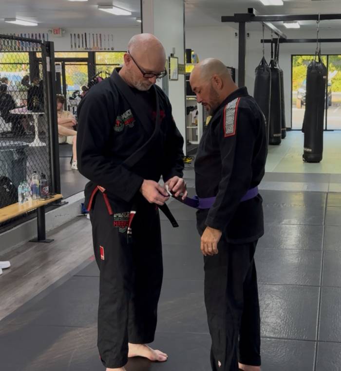 1st Stripe on Purple!