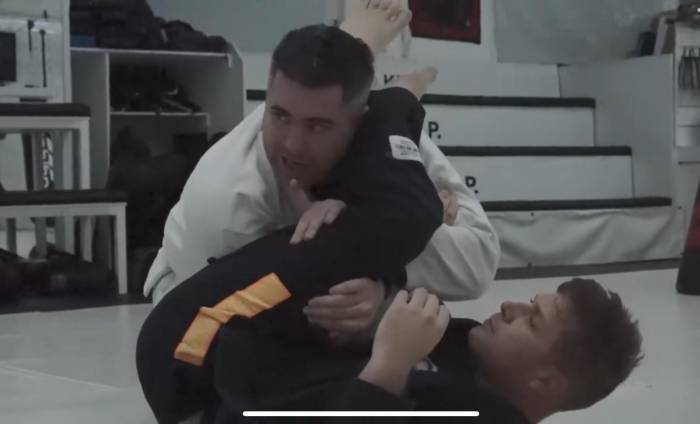 Filming a short instructional on armbar escapes from guard