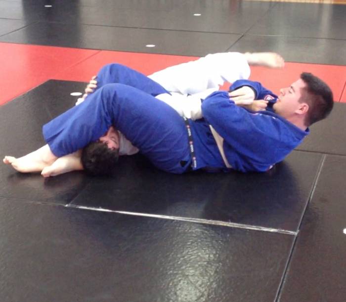 Armbarring as a white belt, circa 2012