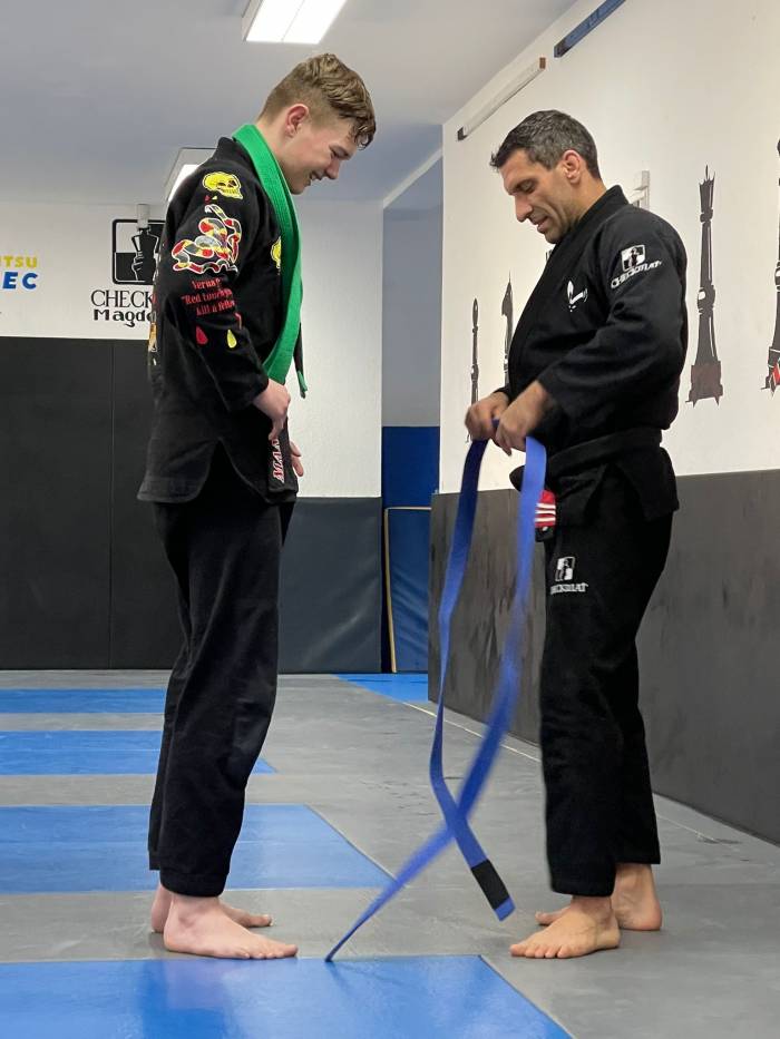 Blue belt · February 8, 2025 · Promoted by Mourad Benabdallah