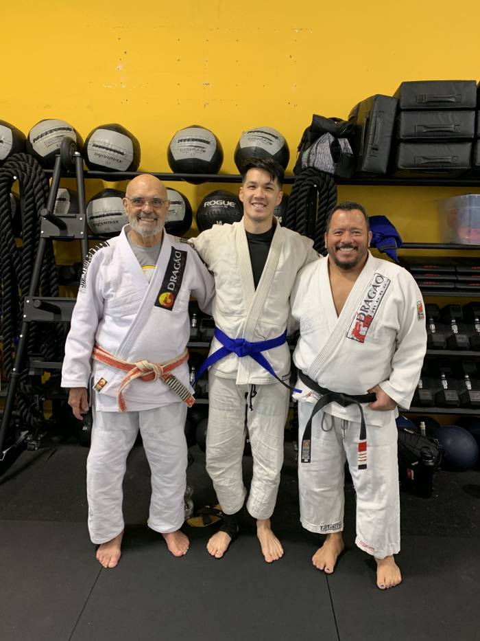 Blue belt · February 8, 2020 · Promoted by Flavio Behring and Paul Tom (Blue), Stan Kendrick and Josh Doctolero (2 stripe, 4 stripe)