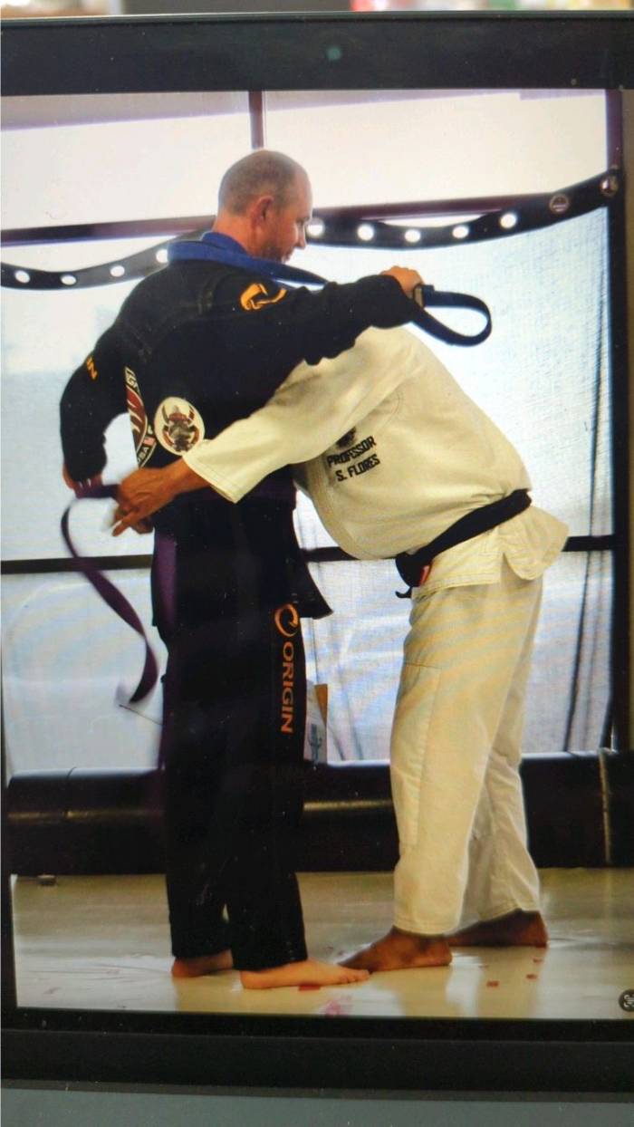 Getting my purple belt. 2023