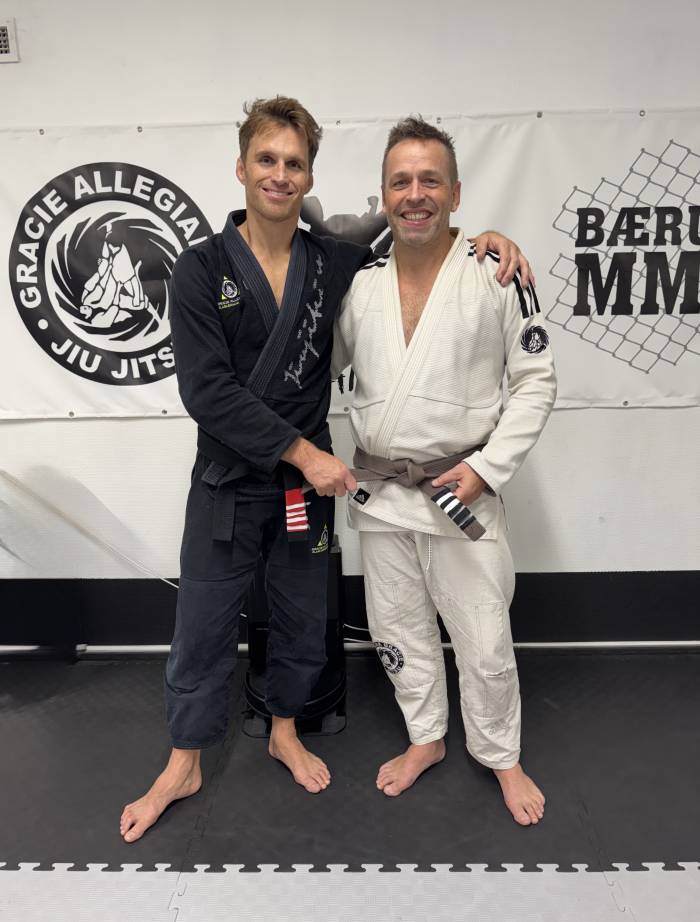 Brown belt · October 23, 2022 · Promoted by Professor Clark Gracie