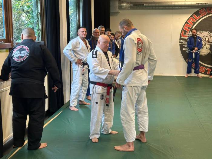 Purple belt · October 5, 2025 · Promoted by Carlson Gracie Jr