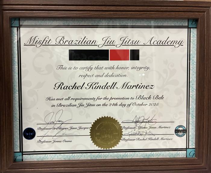 Black belt · October 24, 2025 · Promoted by Jesse Jacquez